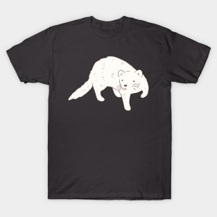 White ferret art T-Shirt